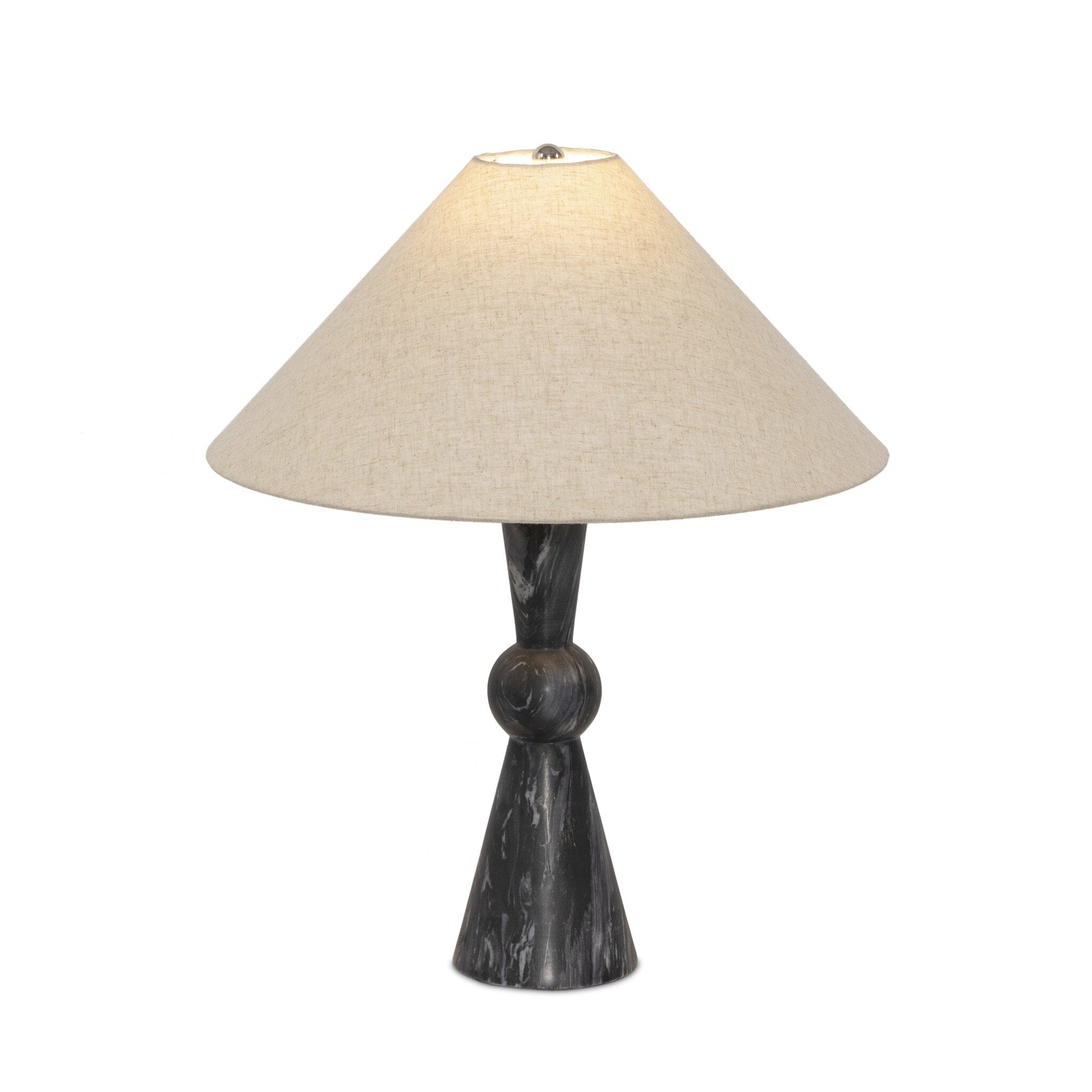 Bibianna Table Lamp - Black Italian Marble