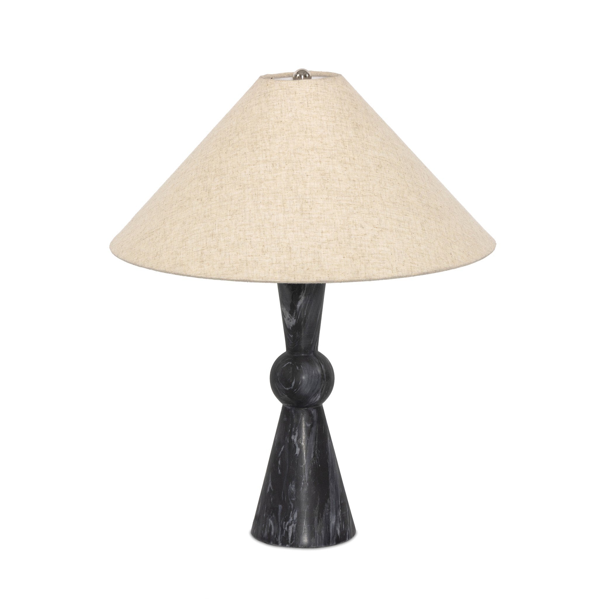 Bibianna Table Lamp - Black Italian Marble