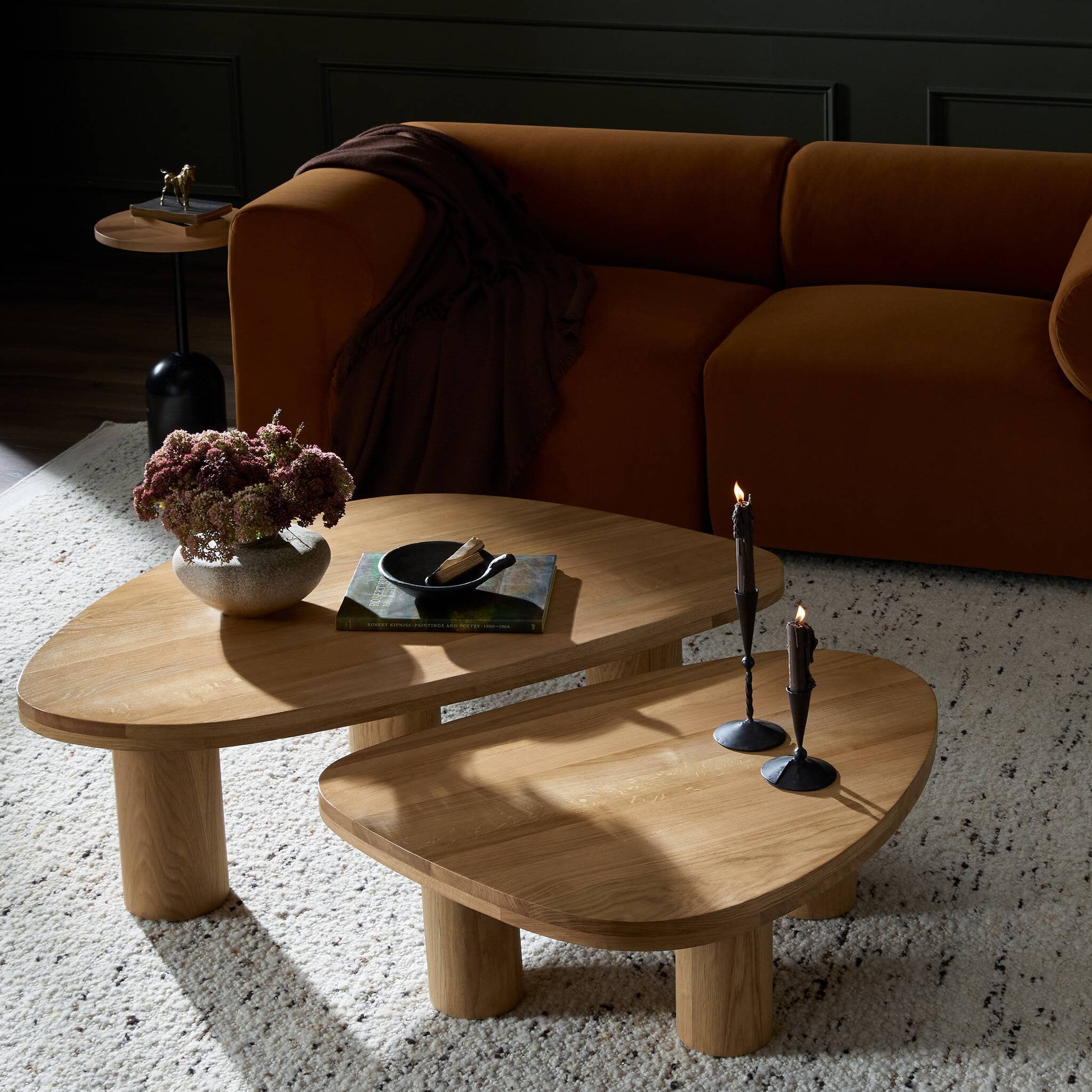 Zion Nesting Coffee Tables - Natural Oak
