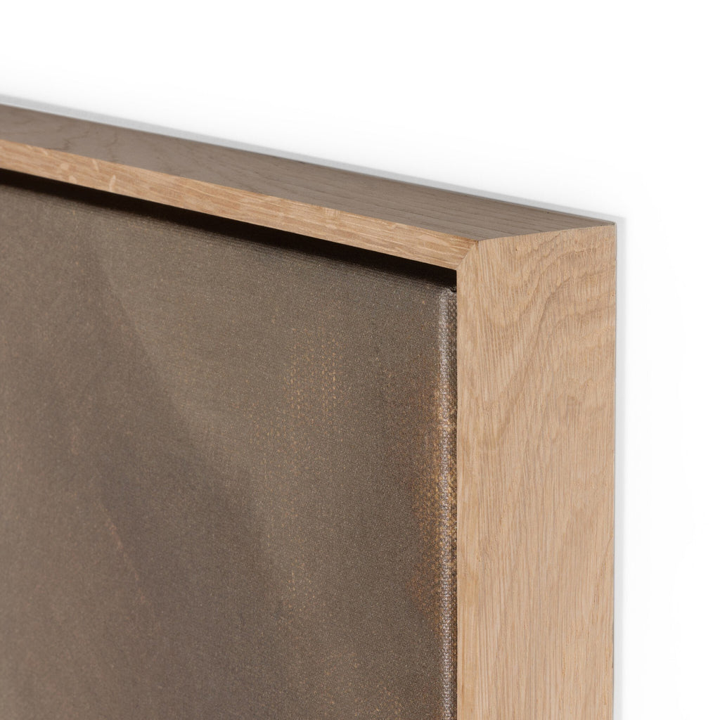 Fog II by Lauren Fuhr - Vertical Grain White Oak Floater | 32.5" x 48"