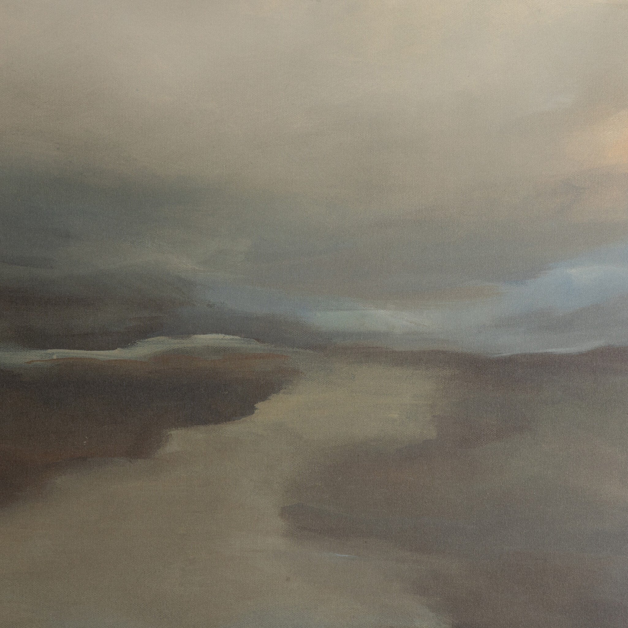 Fog II by Lauren Fuhr - Vertical Grain White Oak Floater | 40.5" x 60"