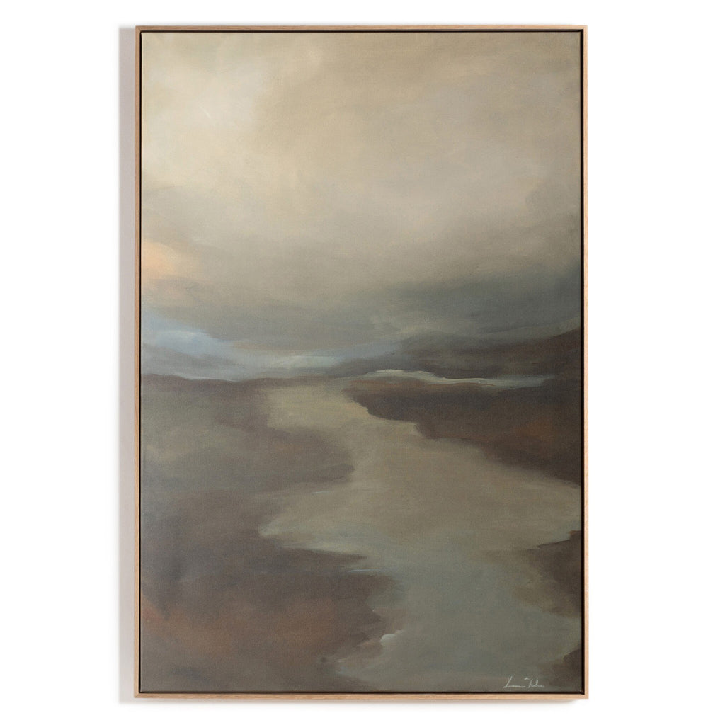 Fog II by Lauren Fuhr - Vertical Grain White Oak Floater | 40.5" x 60"