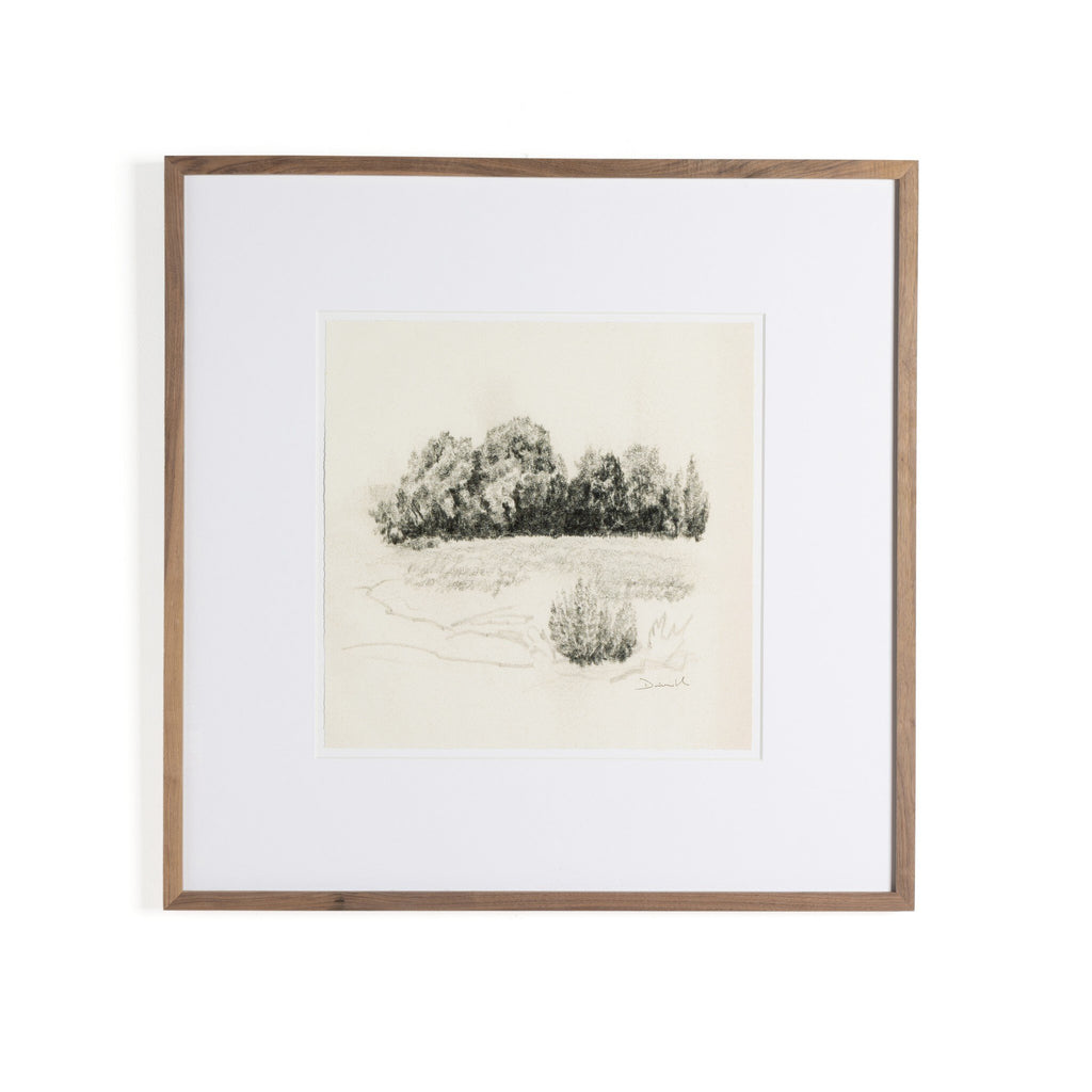 Land Sketch 1 by Dan Hobday - Rustic 1.5 Walnut