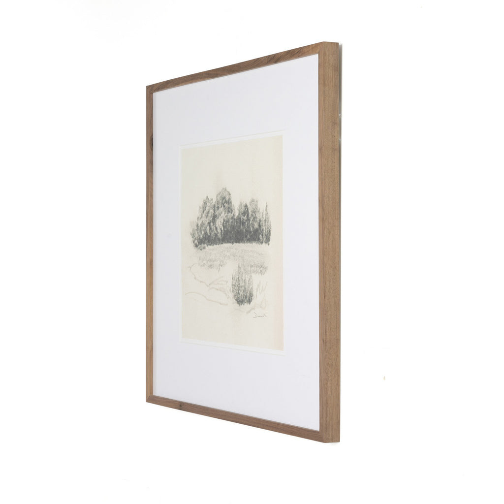 Land Sketch 1 by Dan Hobday - Rustic 1.5 Walnut