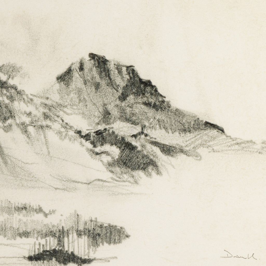 Land Sketch 2 by Dan Hobday - Rustic 1.5 Walnut