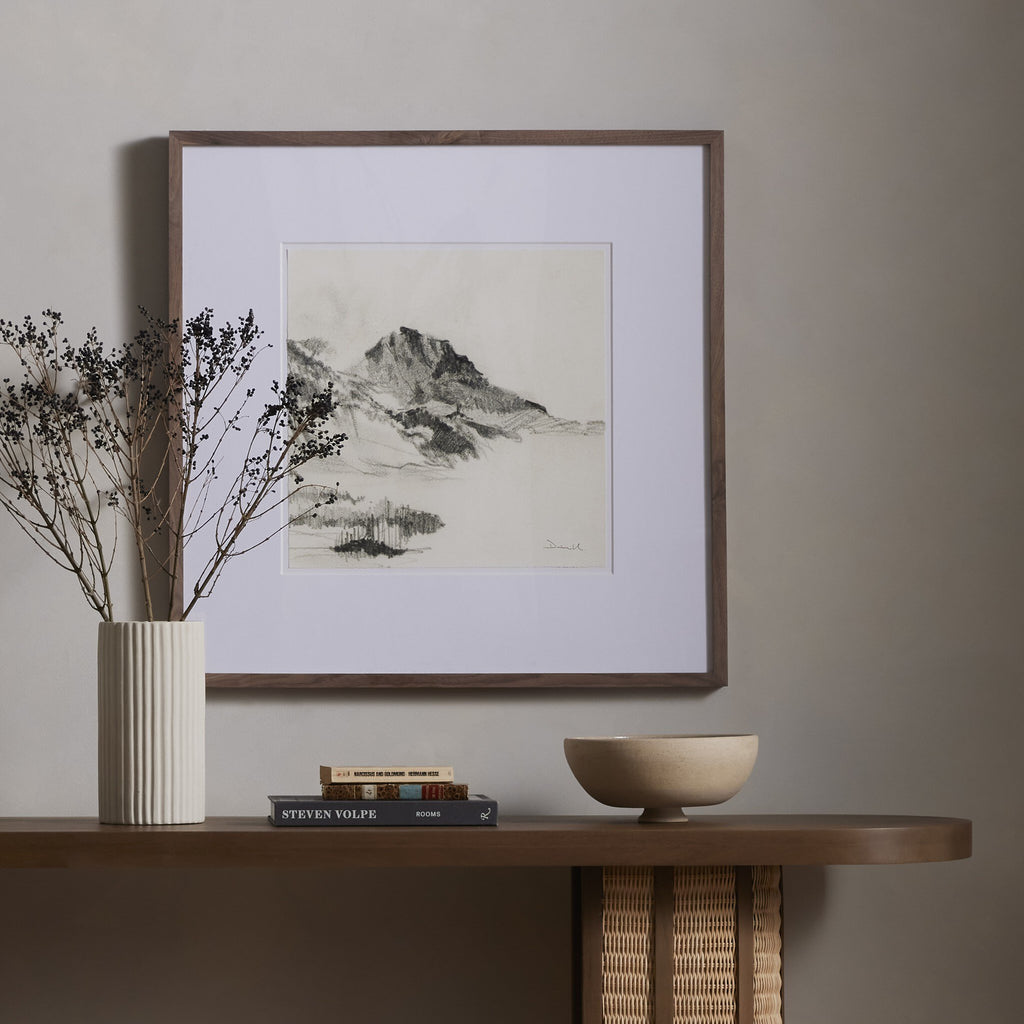 Land Sketch 2 by Dan Hobday - Rustic 1.5 Walnut