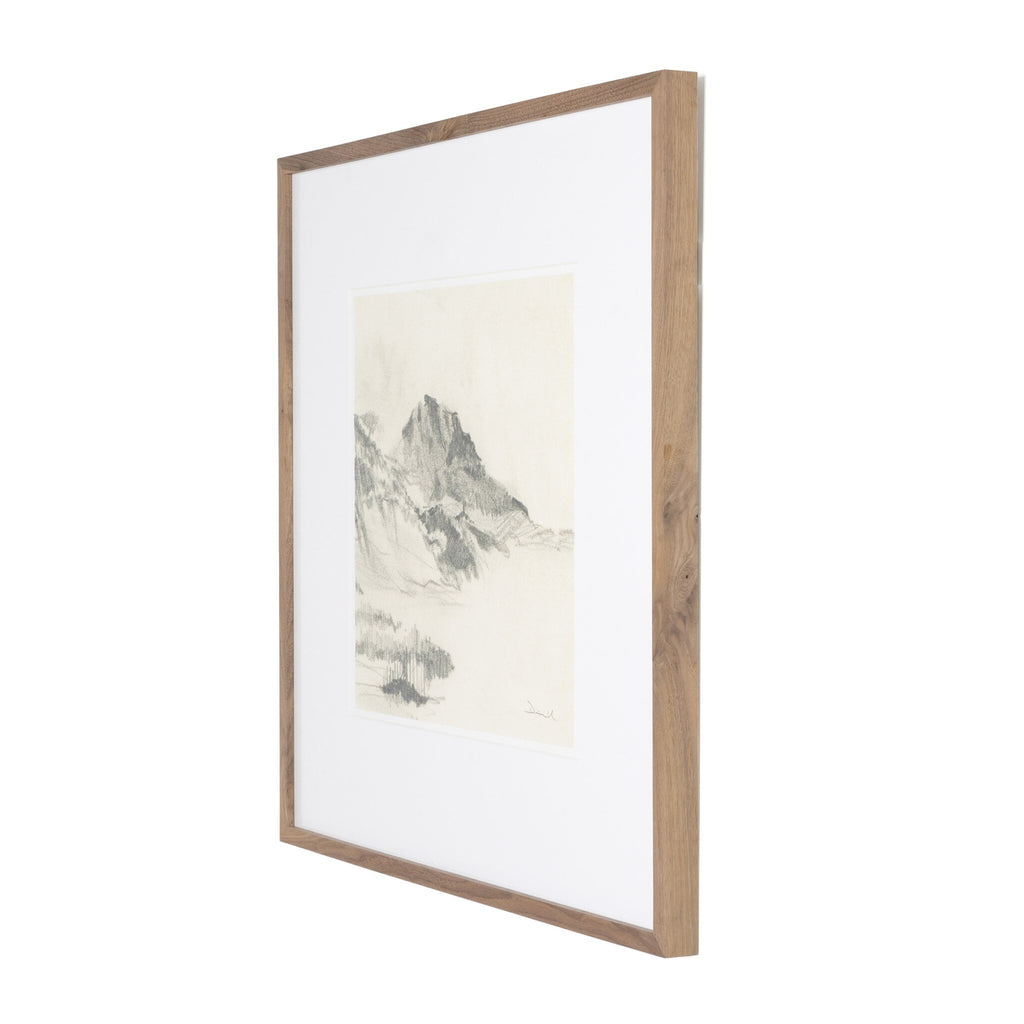 Land Sketch 2 by Dan Hobday - Rustic 1.5 Walnut