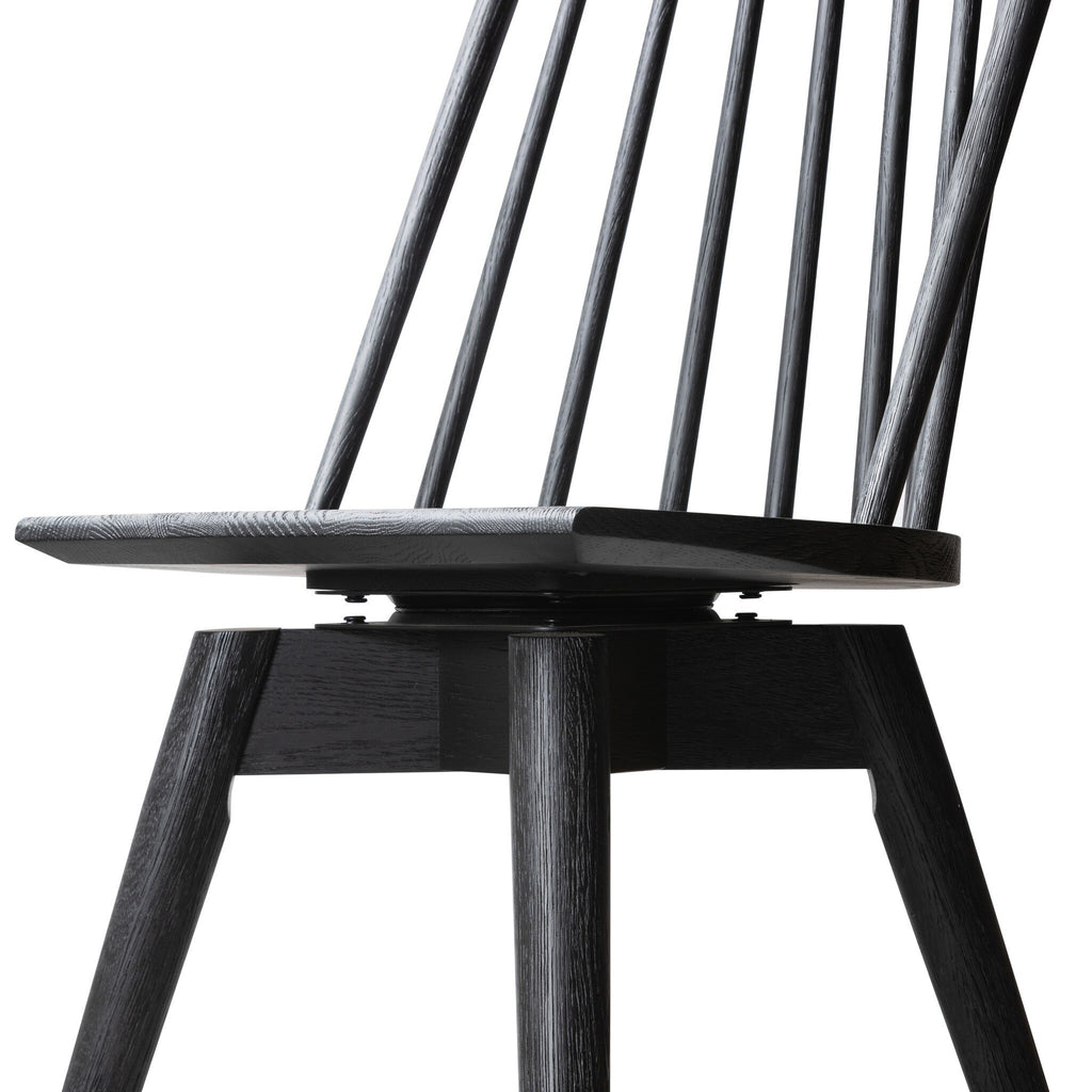 Lewis Swivel Counter Stool - Black Oak
