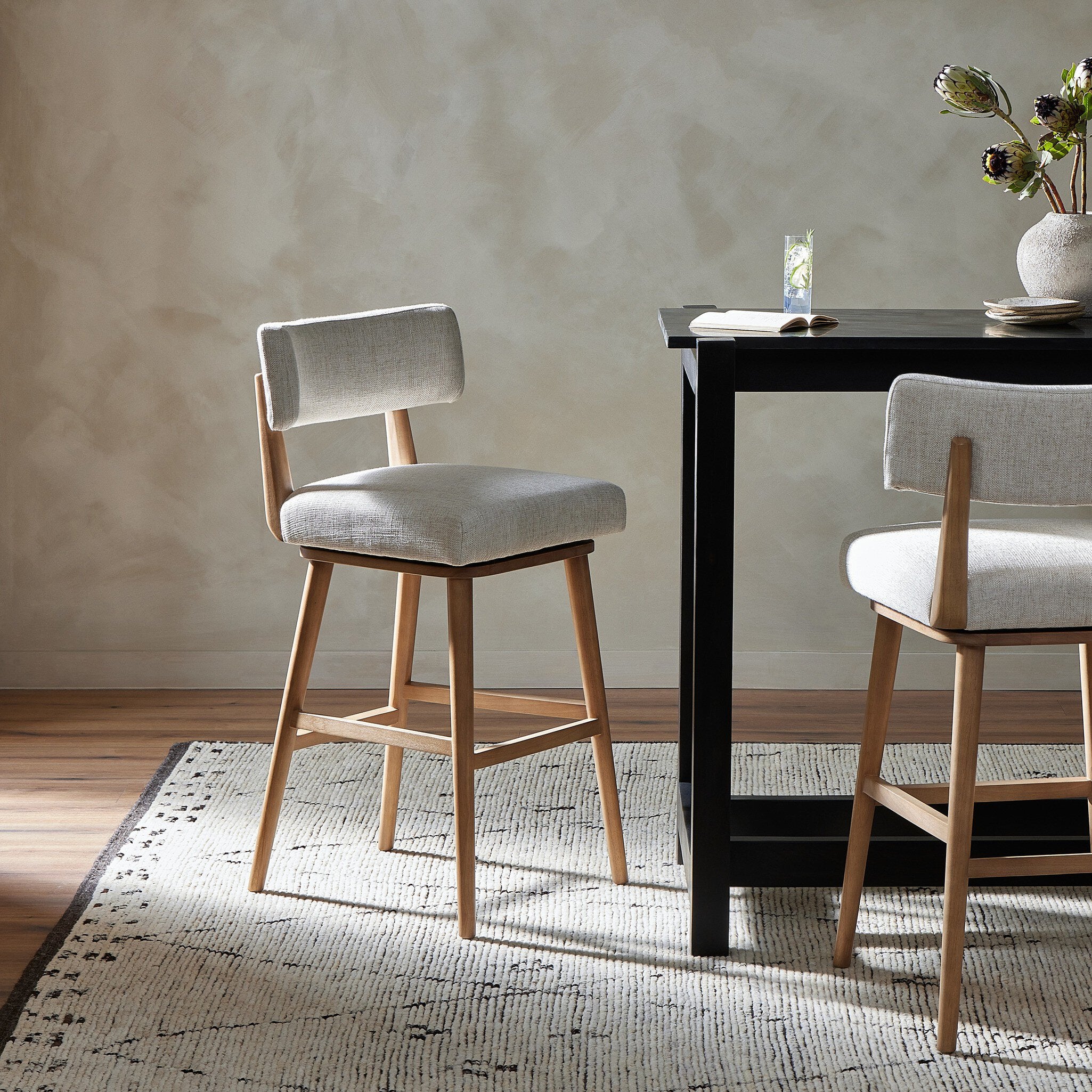 Cardell Swivel Counter Stool - Essence Natural