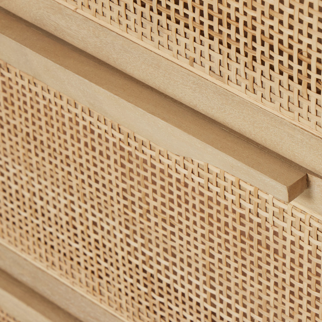Sydney 9 Drawer Dresser - Natural Cane