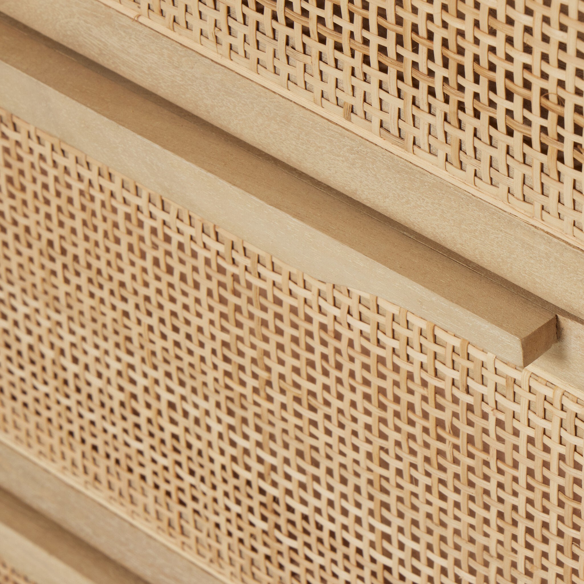 Sydney 9 Drawer Dresser - Natural Cane