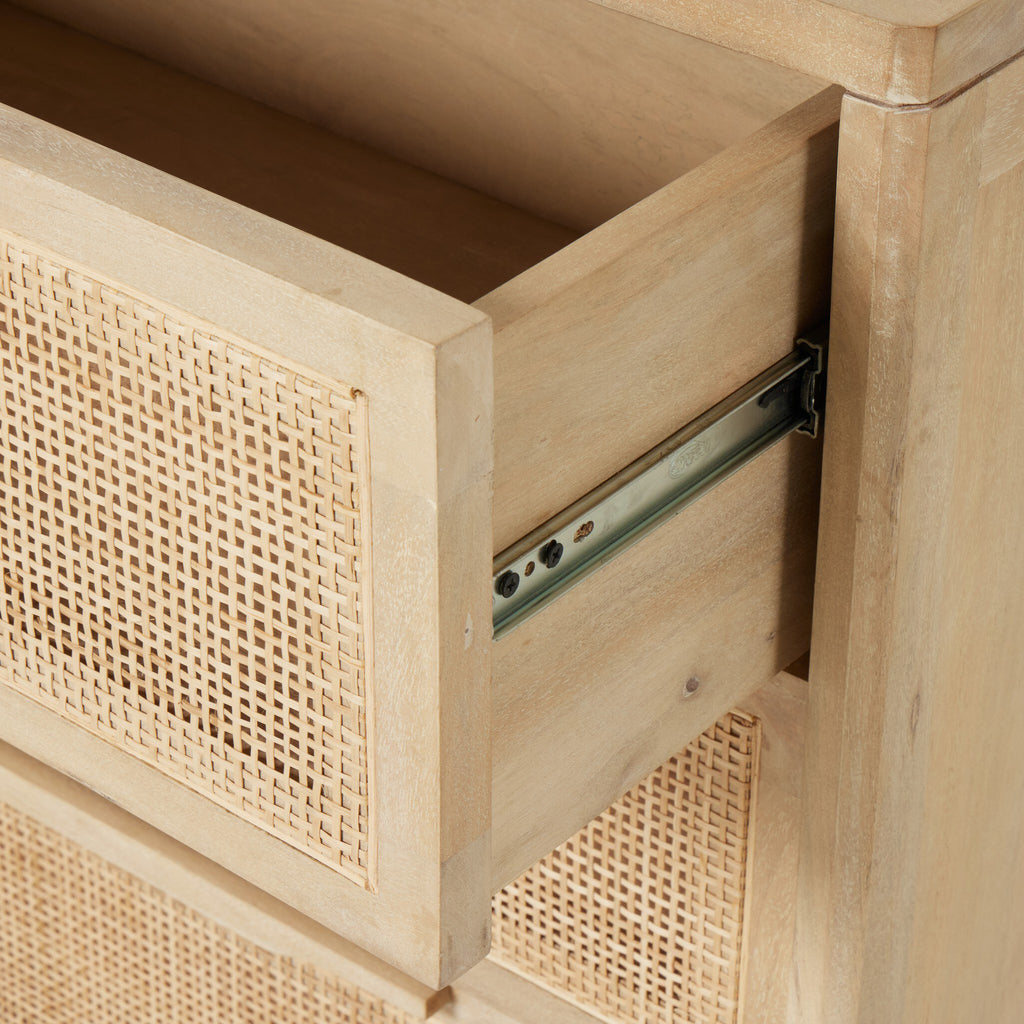 Sydney 9 Drawer Dresser - Natural Cane