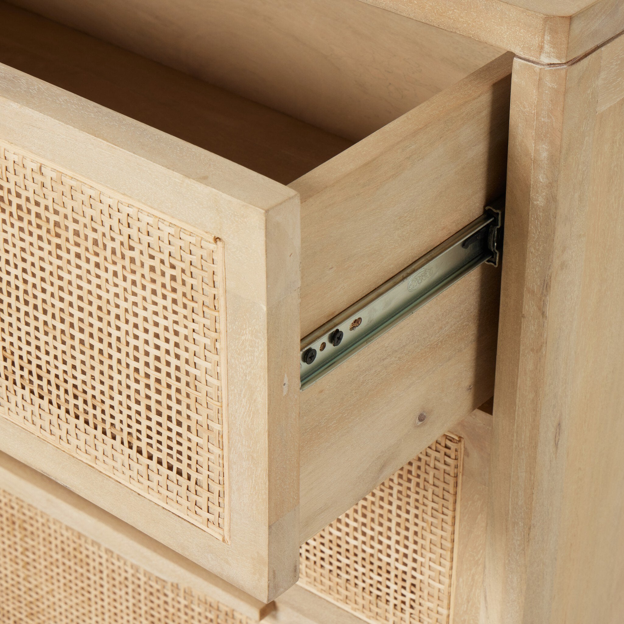 Sydney 9 Drawer Dresser - Natural Cane
