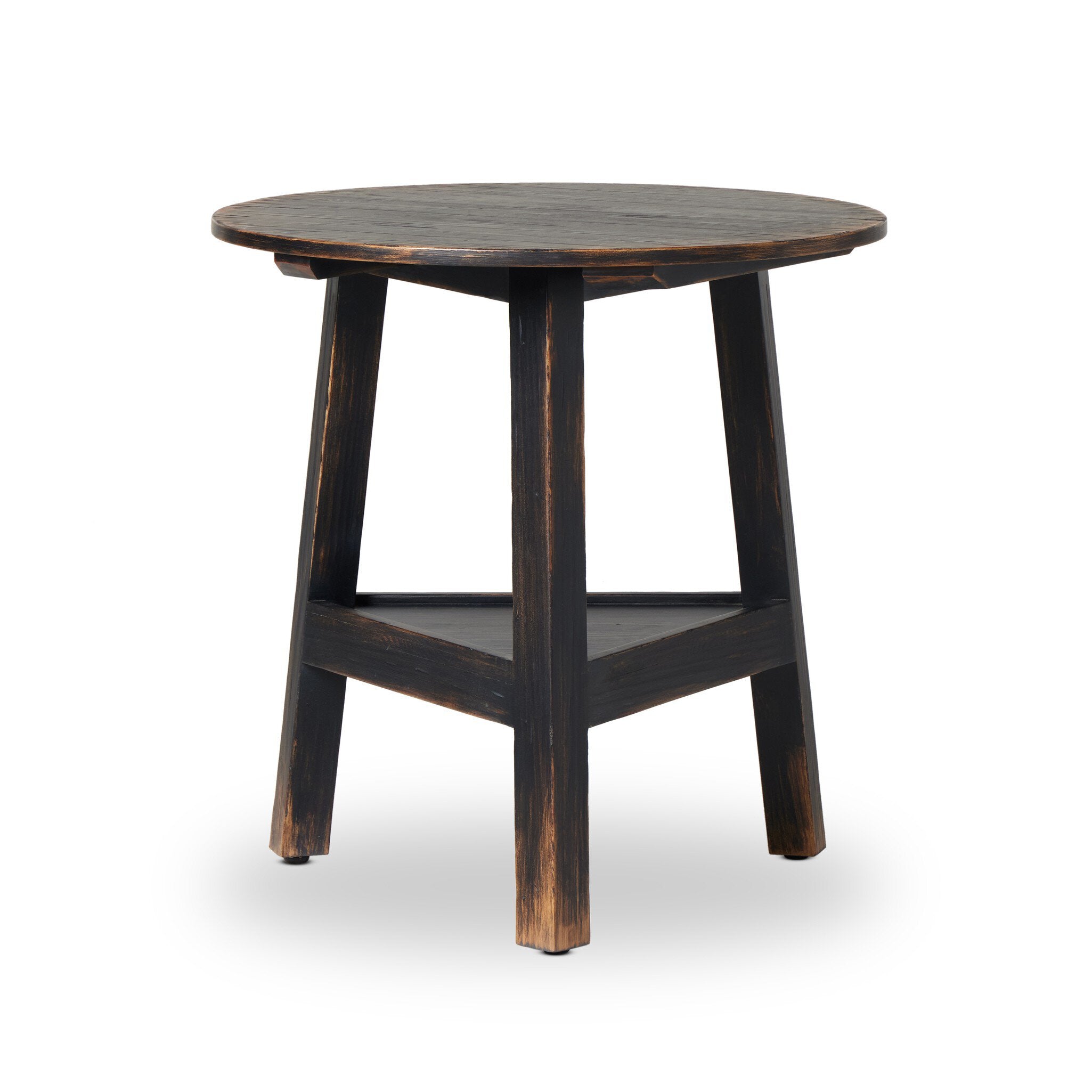 Kickapoo River Cricket Table - Distressed Black Veneer
