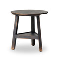 Kickapoo River Cricket Table - Distressed Black Veneer