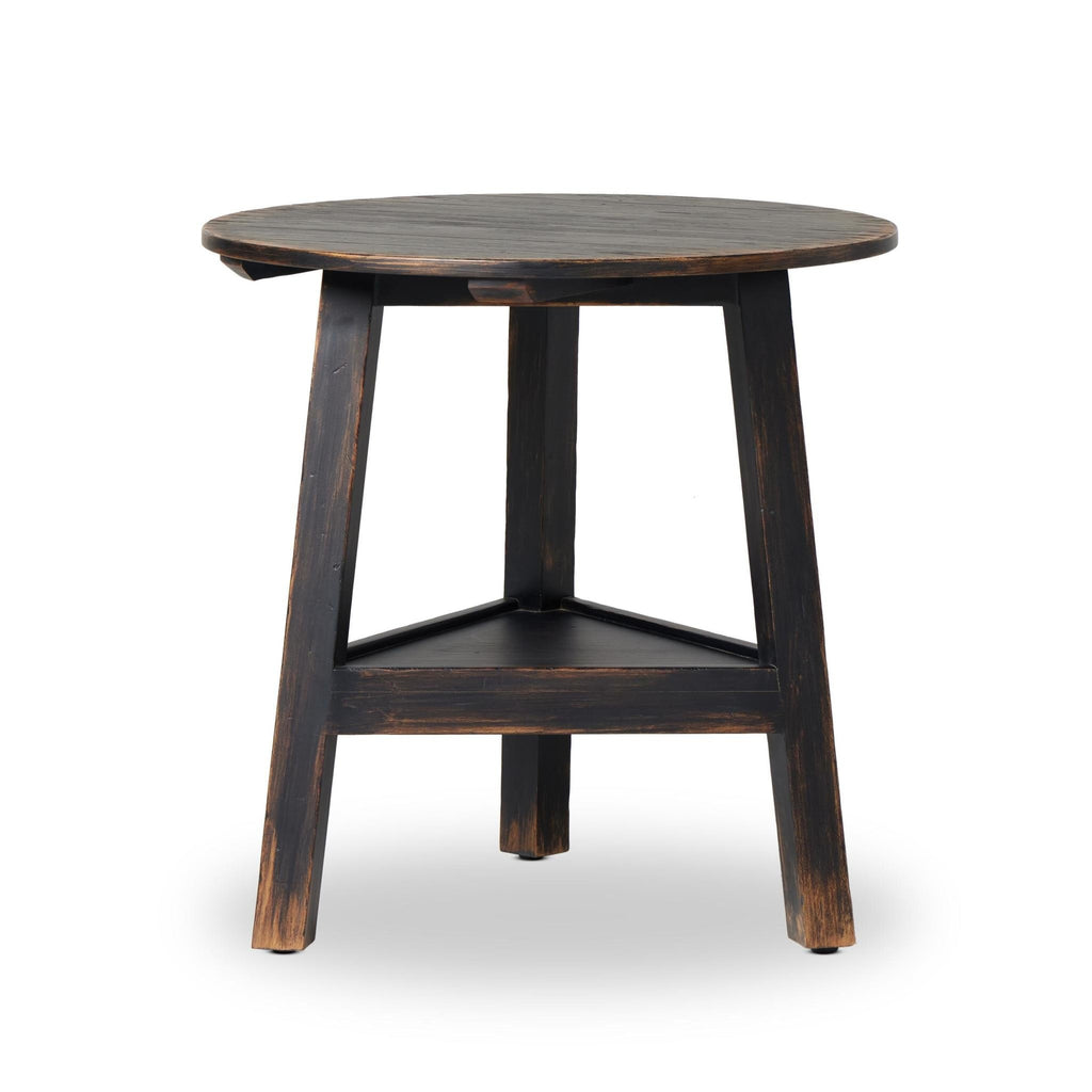 Kickapoo River Cricket Table - Distressed Black Veneer