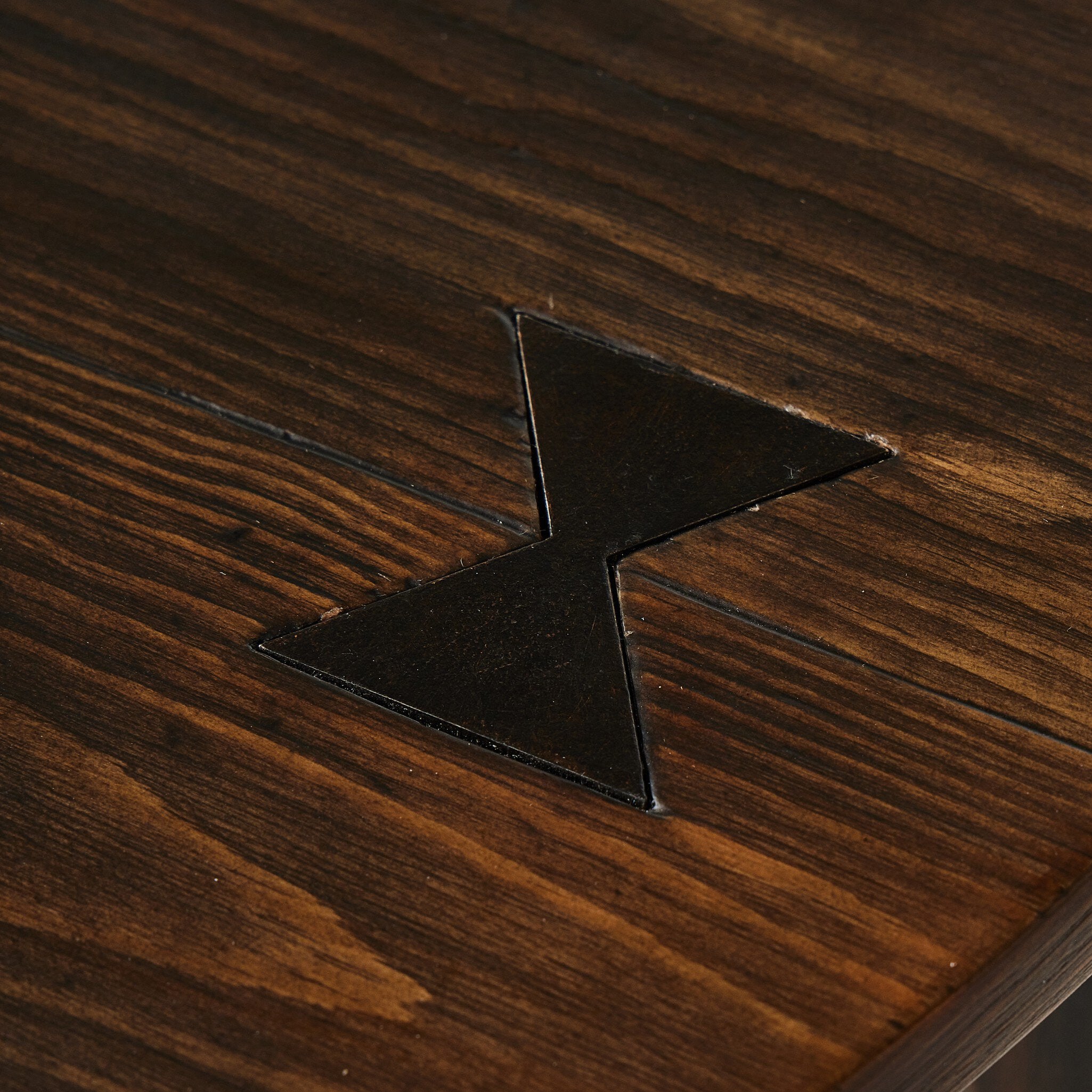 The Pimms Table - Aged Brown Veneer
