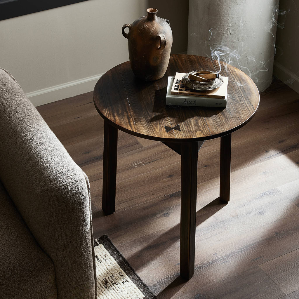 The Pimms Table - Aged Brown Veneer