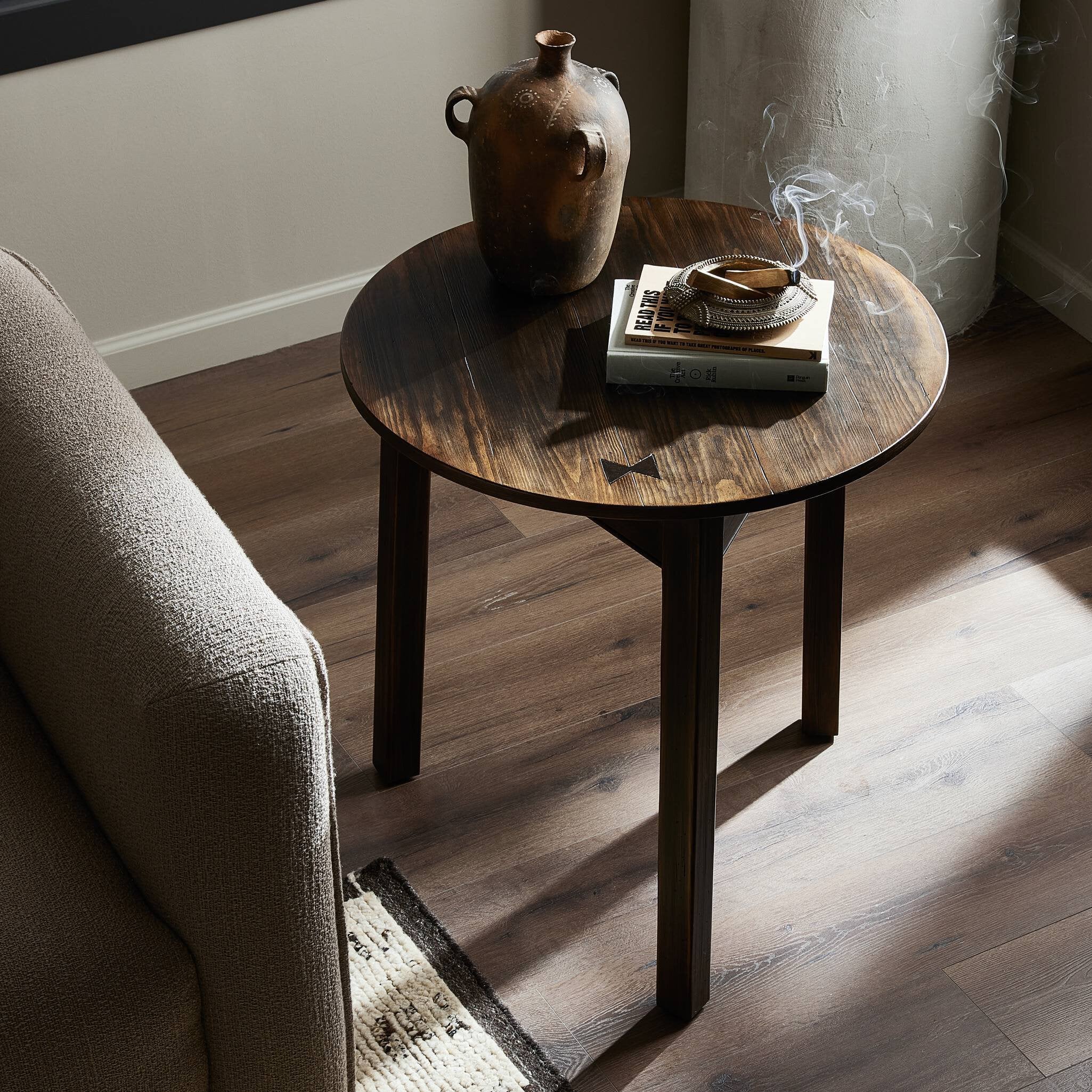 The Pimms Table - Aged Brown Veneer