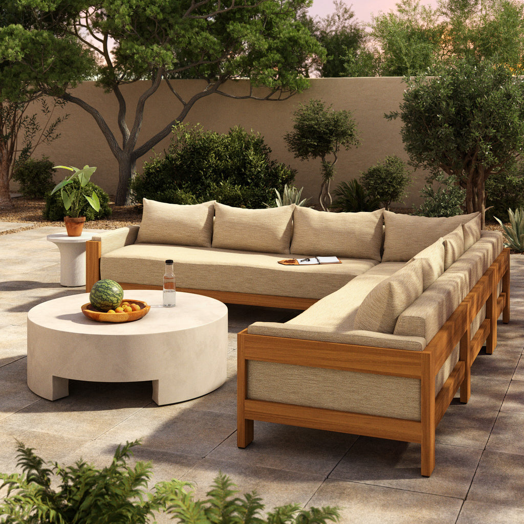 Chapman Outdoor 3Pc Sectional - Casa Cream