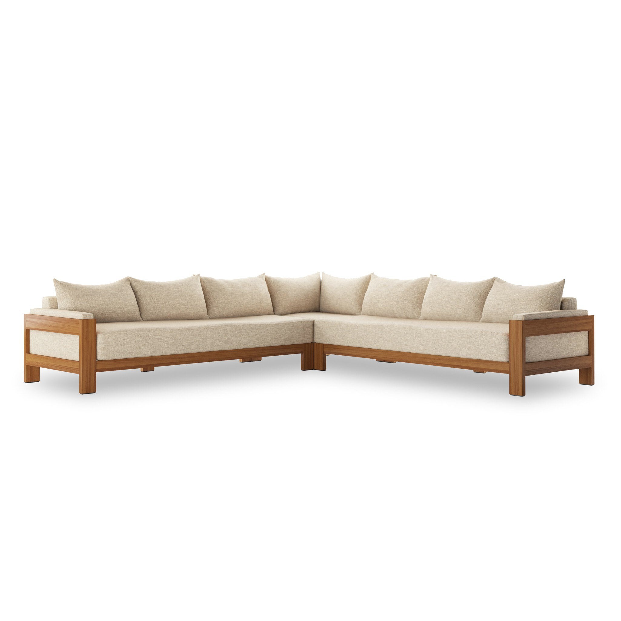 Chapman Outdoor 3Pc Sectional - Casa Cream