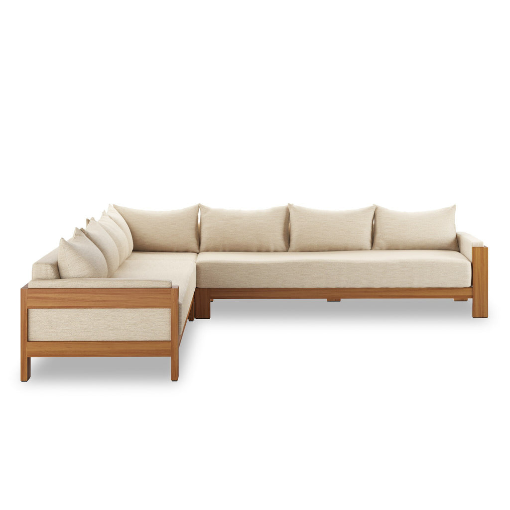 Chapman Outdoor 3Pc Sectional - Casa Cream