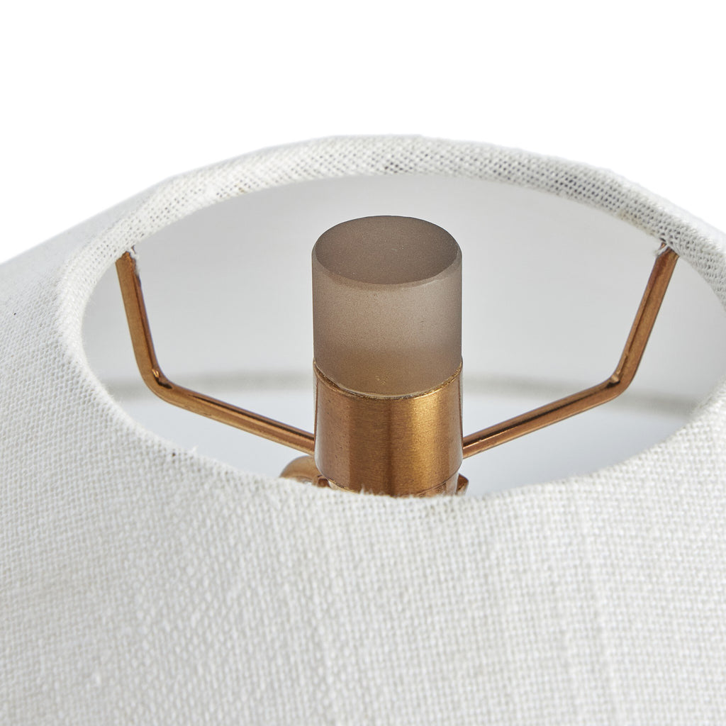 Patton Table Lamp - Smoked Blown Glass