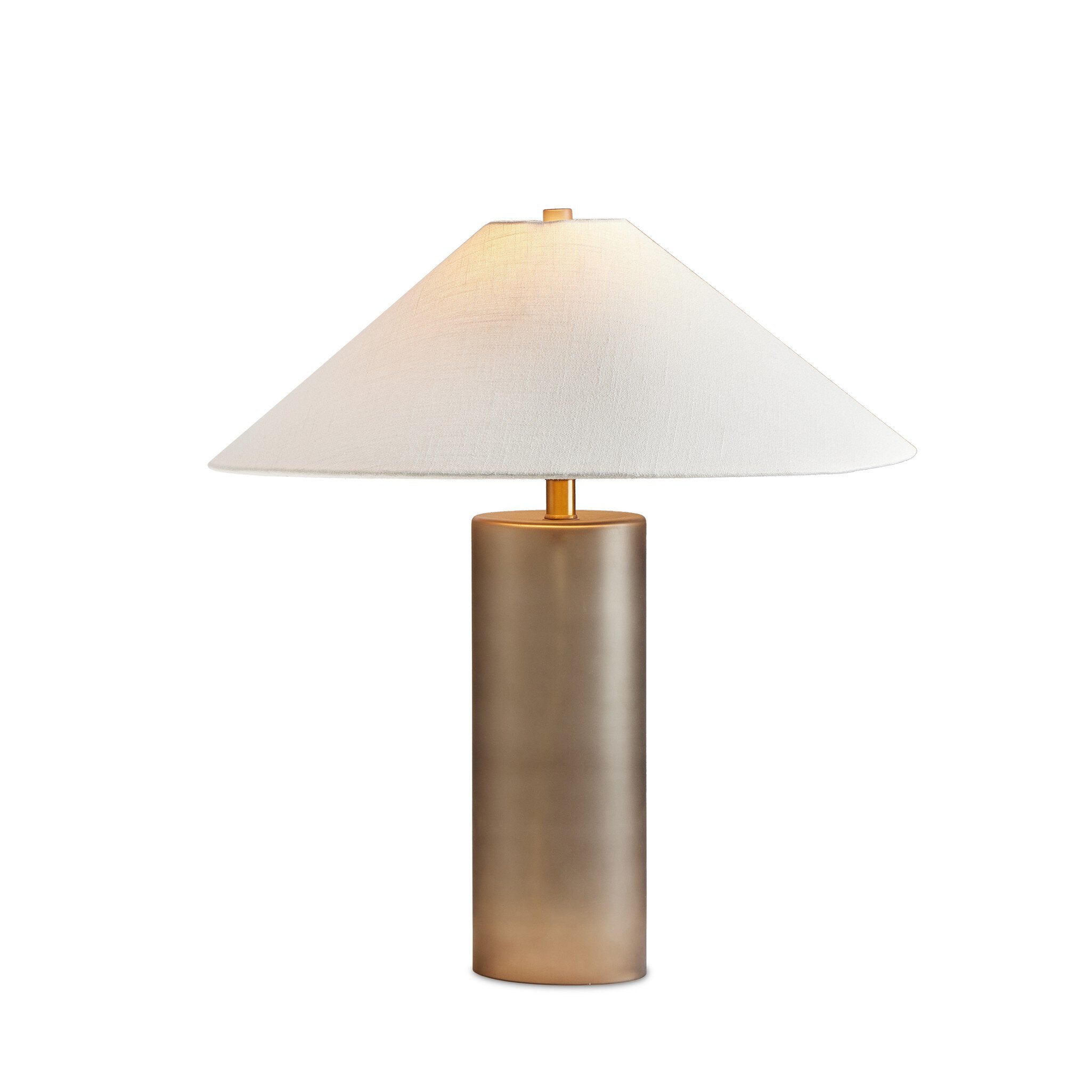 Patton Table Lamp - Smoked Blown Glass