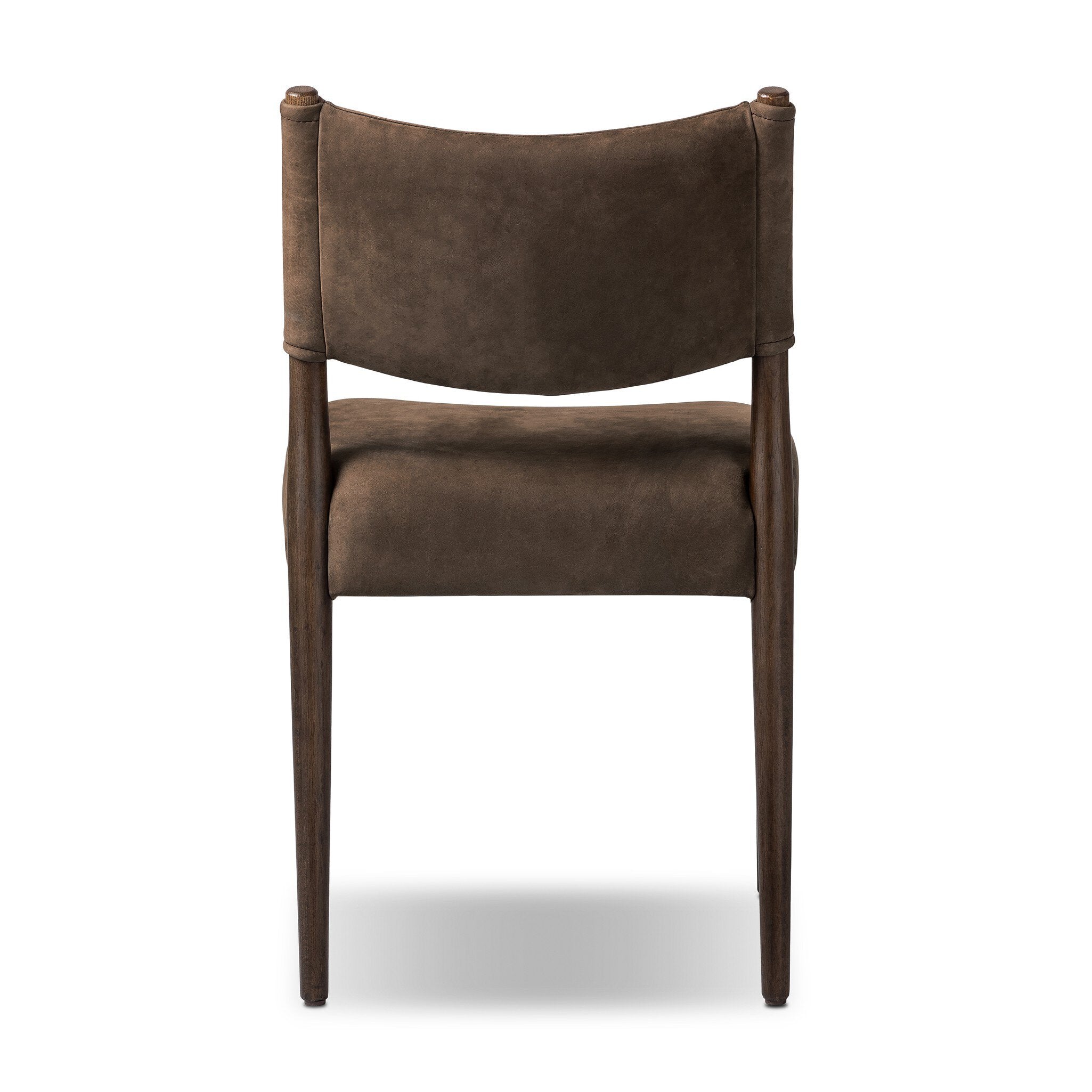 Jayla Armless Dining Chair - Nubuck Cigar