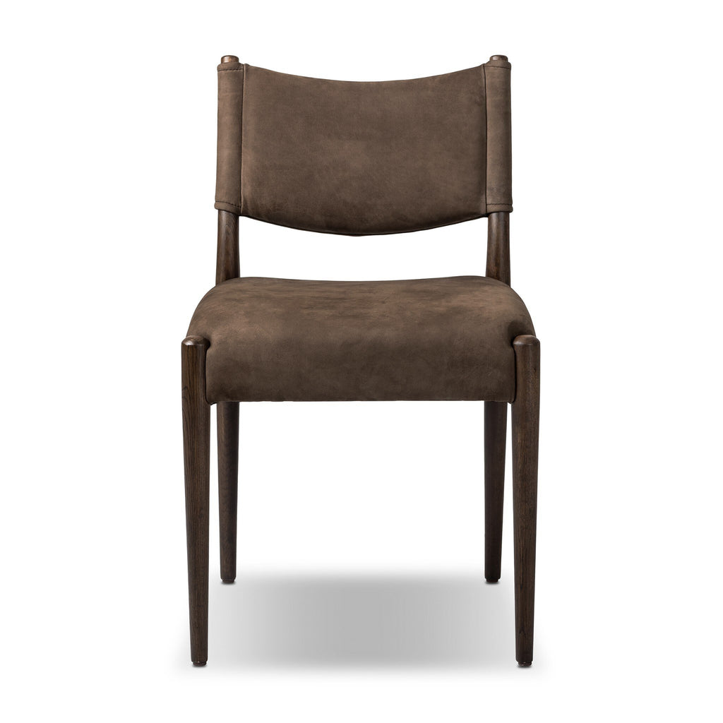 Jayla Armless Dining Chair - Nubuck Cigar