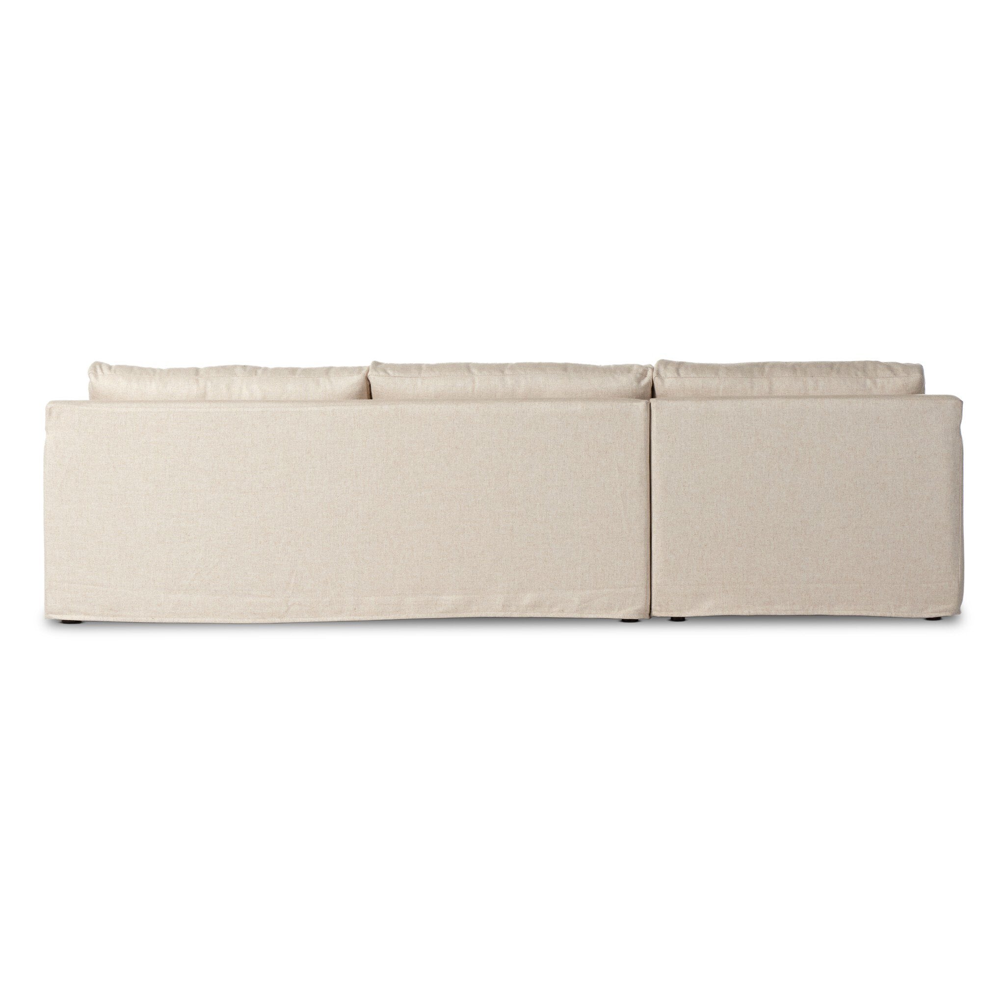 Hampton 2-Piece Slipcover Sectional - Evere Creme | LAF