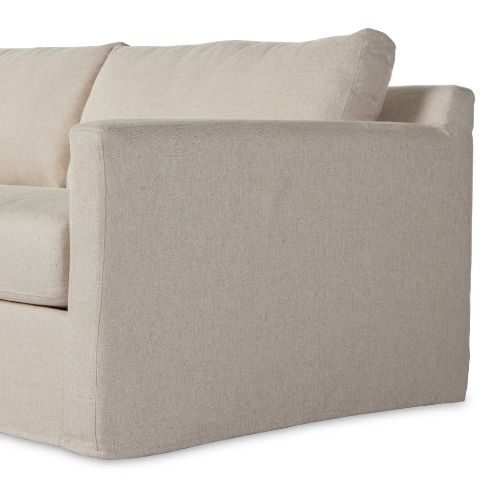Hampton 2-Piece Slipcover Sectional - Evere Creme | LAF