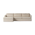 Hampton 2-Piece Slipcover Sectional - Evere Creme | LAF