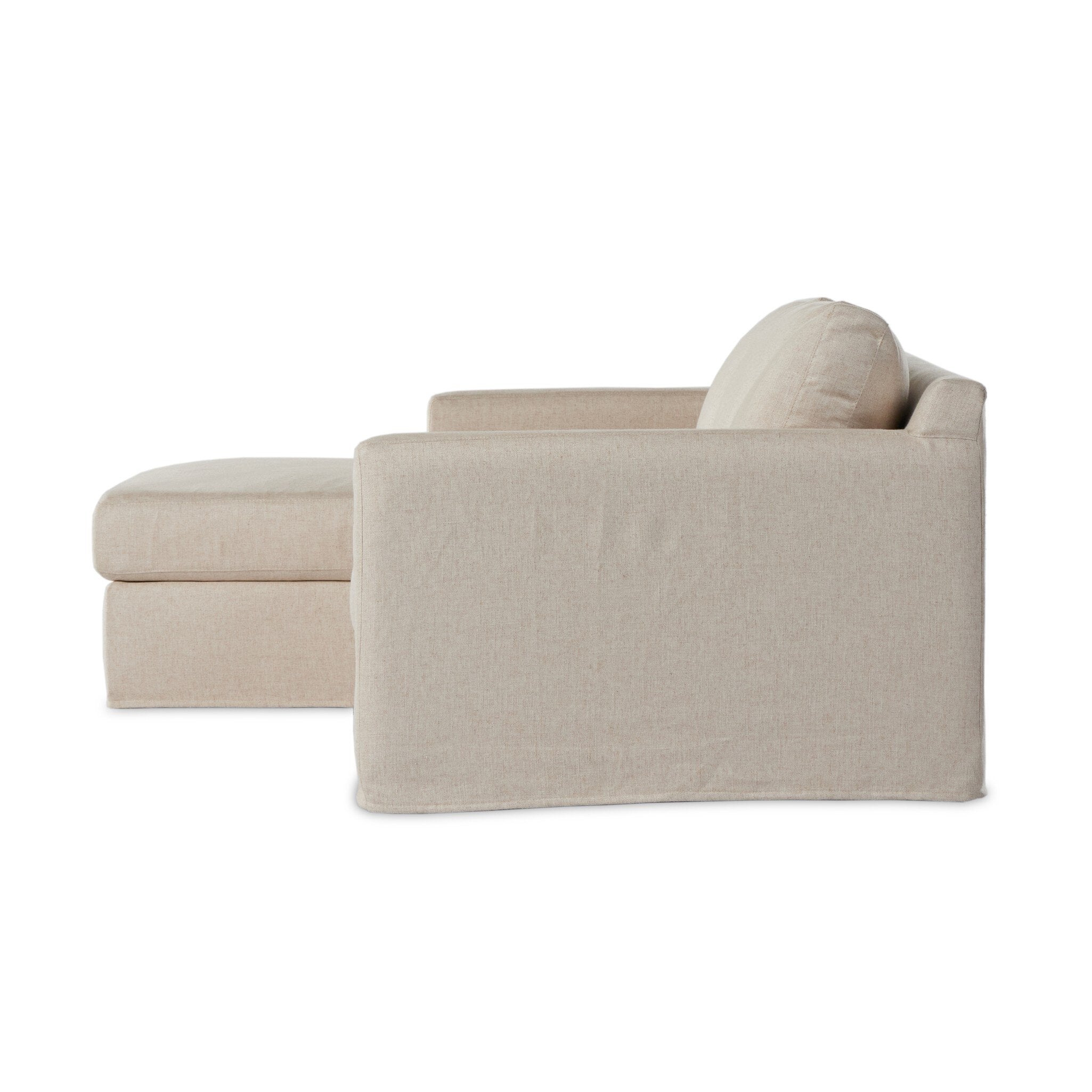 Hampton 2-Piece Slipcover Sectional - Evere Creme | LAF
