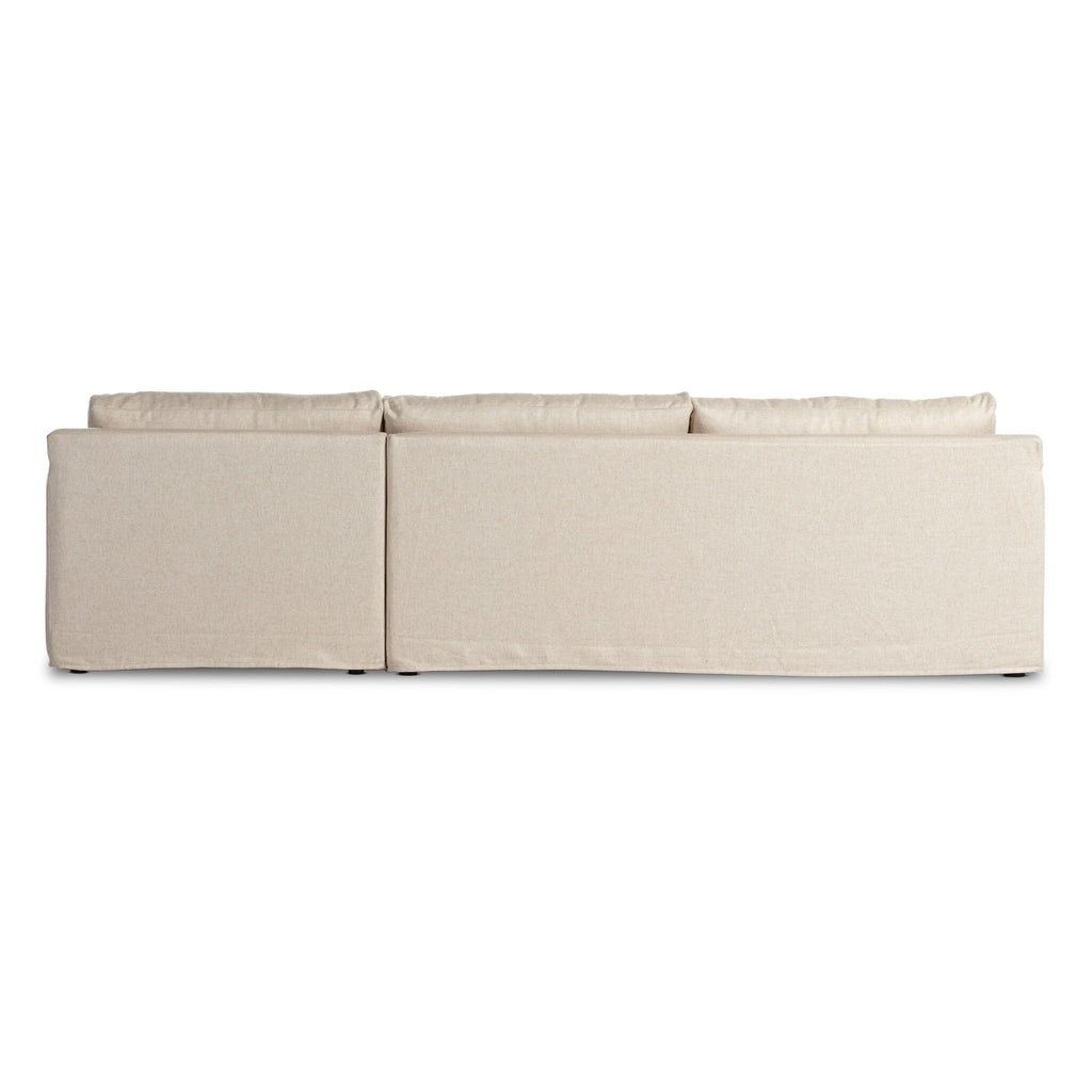 Hampton 2-Piece Slipcover Sectional - Evere Creme | RAF