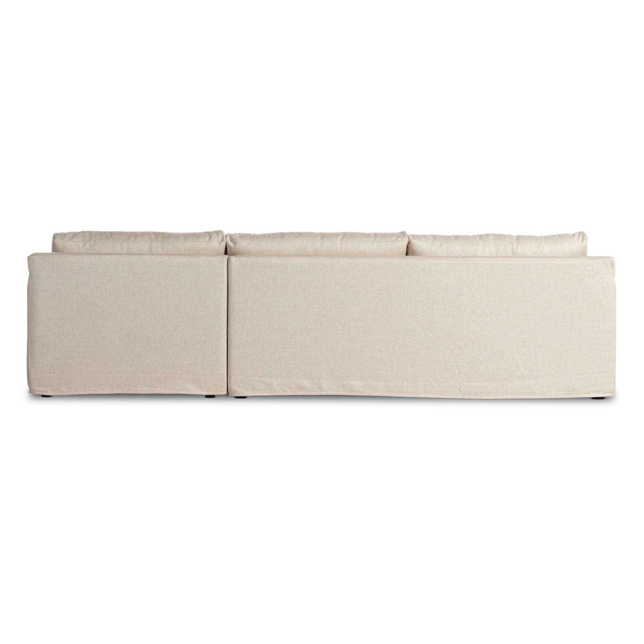 Hampton 2-Piece Slipcover Sectional - Evere Creme | RAF