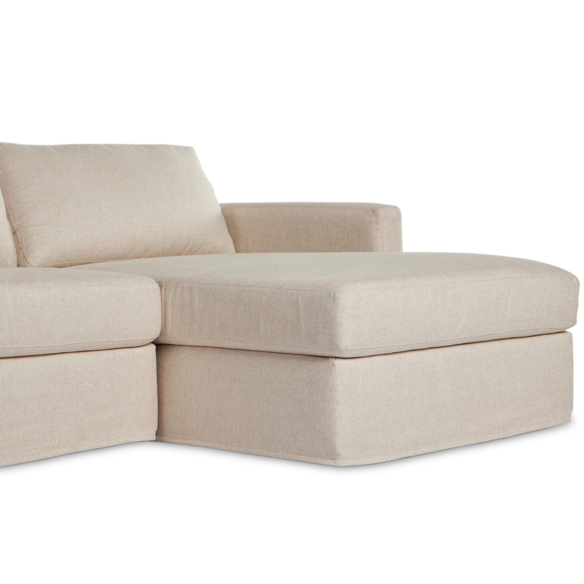 Hampton 2-Piece Slipcover Sectional - Evere Creme | RAF
