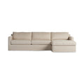 Hampton 2-Piece Slipcover Sectional - Evere Creme | RAF
