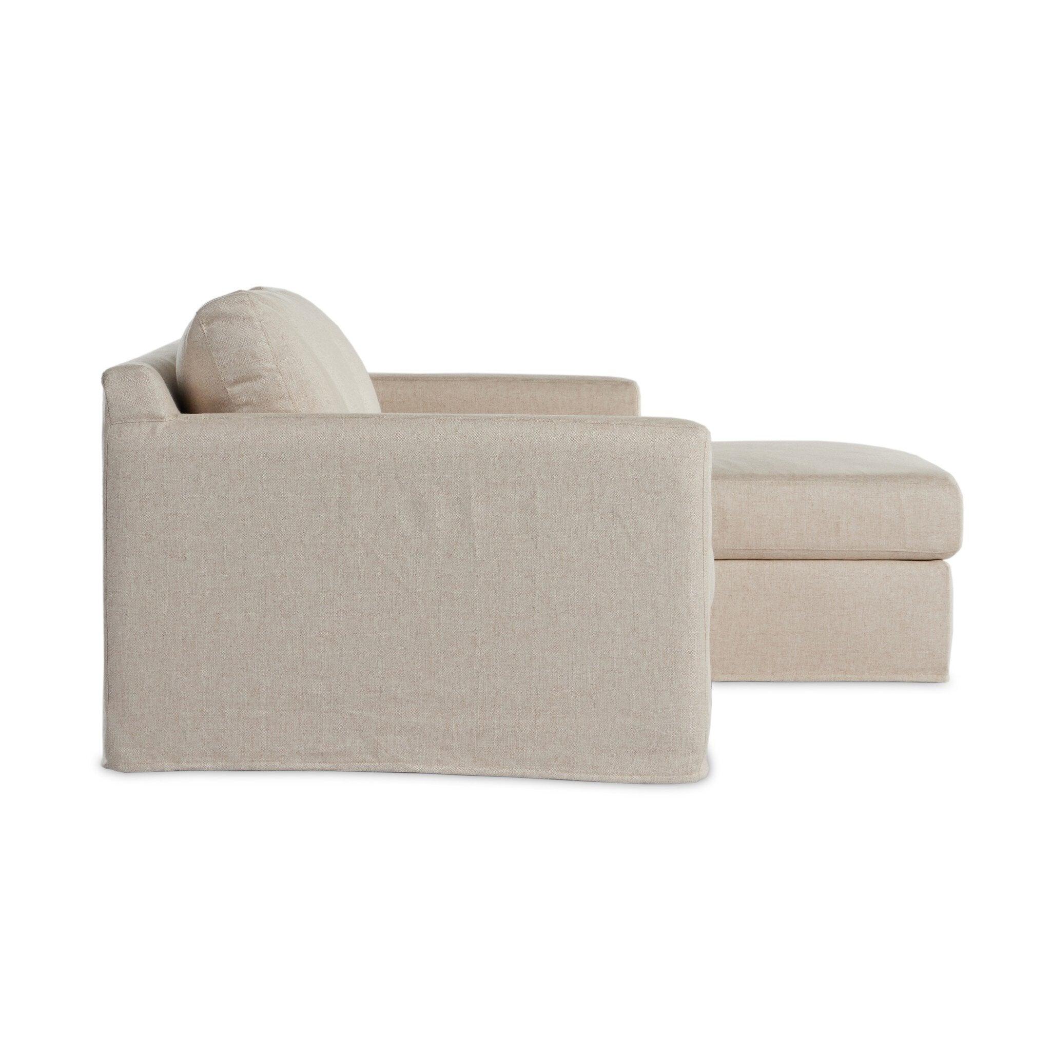 Hampton 2-Piece Slipcover Sectional - Evere Creme | RAF