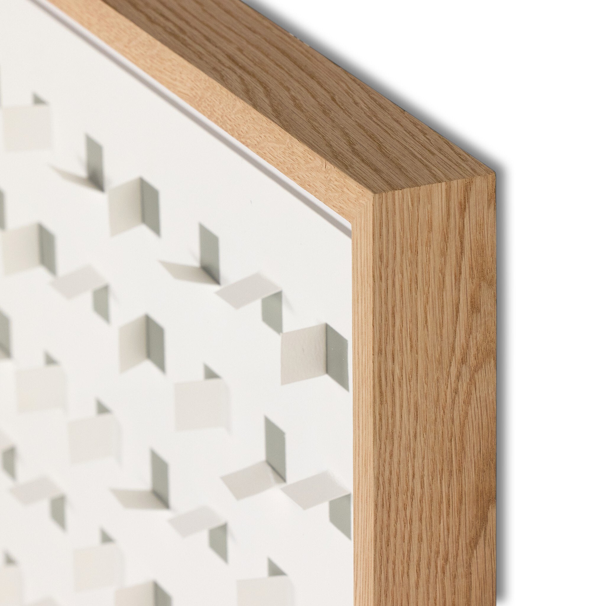 See Through Laurel Oak by FH Art Studio - Vertical Grain 2.5 White Oak | 48" x 48"
