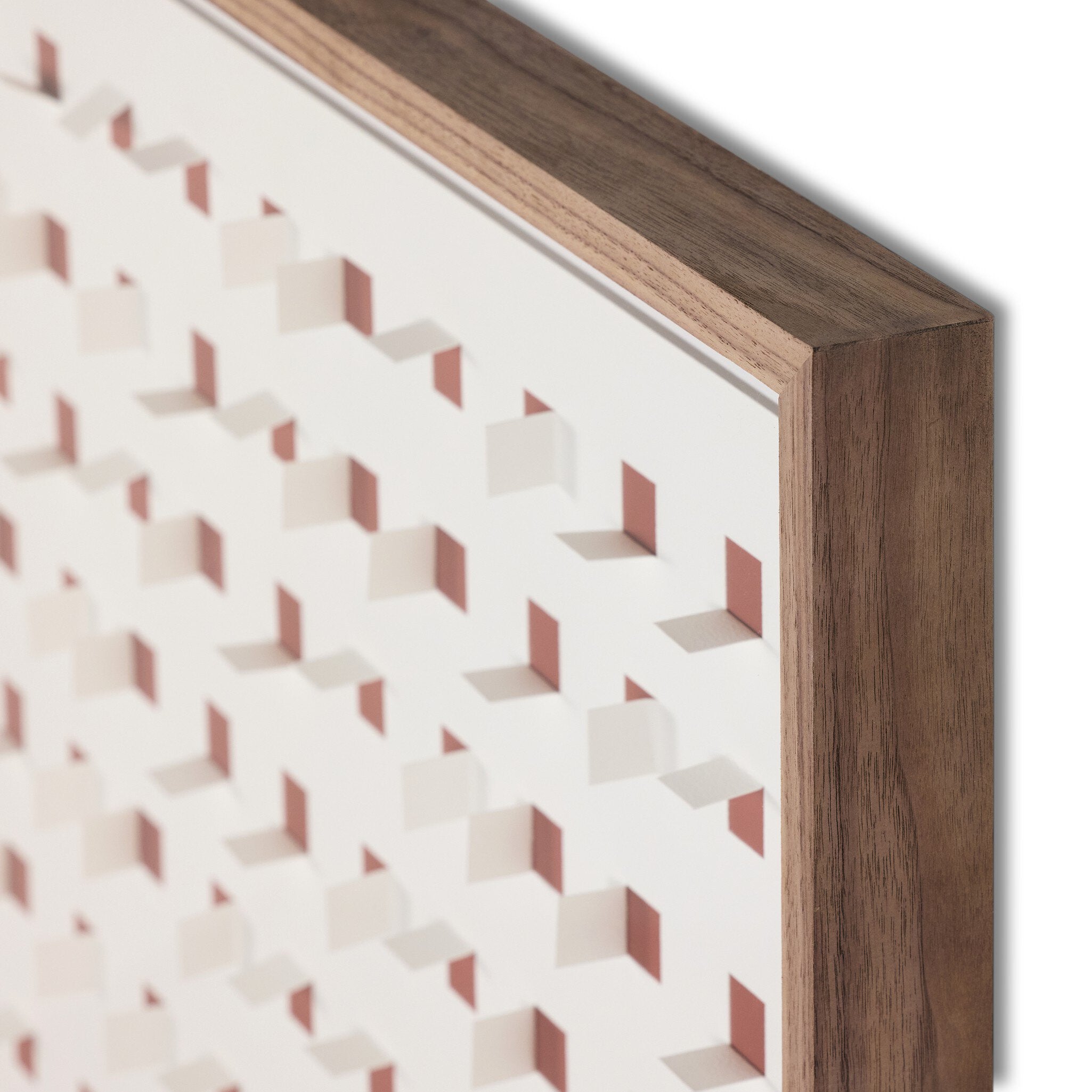 See Through Rustic Brown by FH Art Studio - Rustic 2.5 Walnut | 48" x 48"