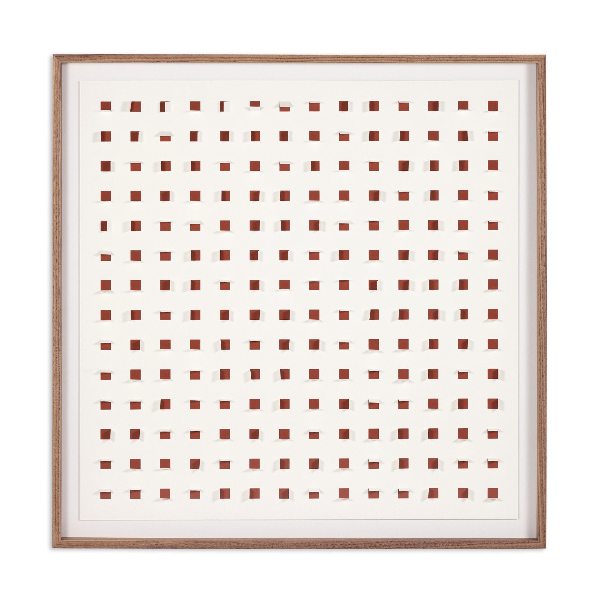 See Through Rustic Brown by FH Art Studio - Rustic 2.5 Walnut | 48" x 48"