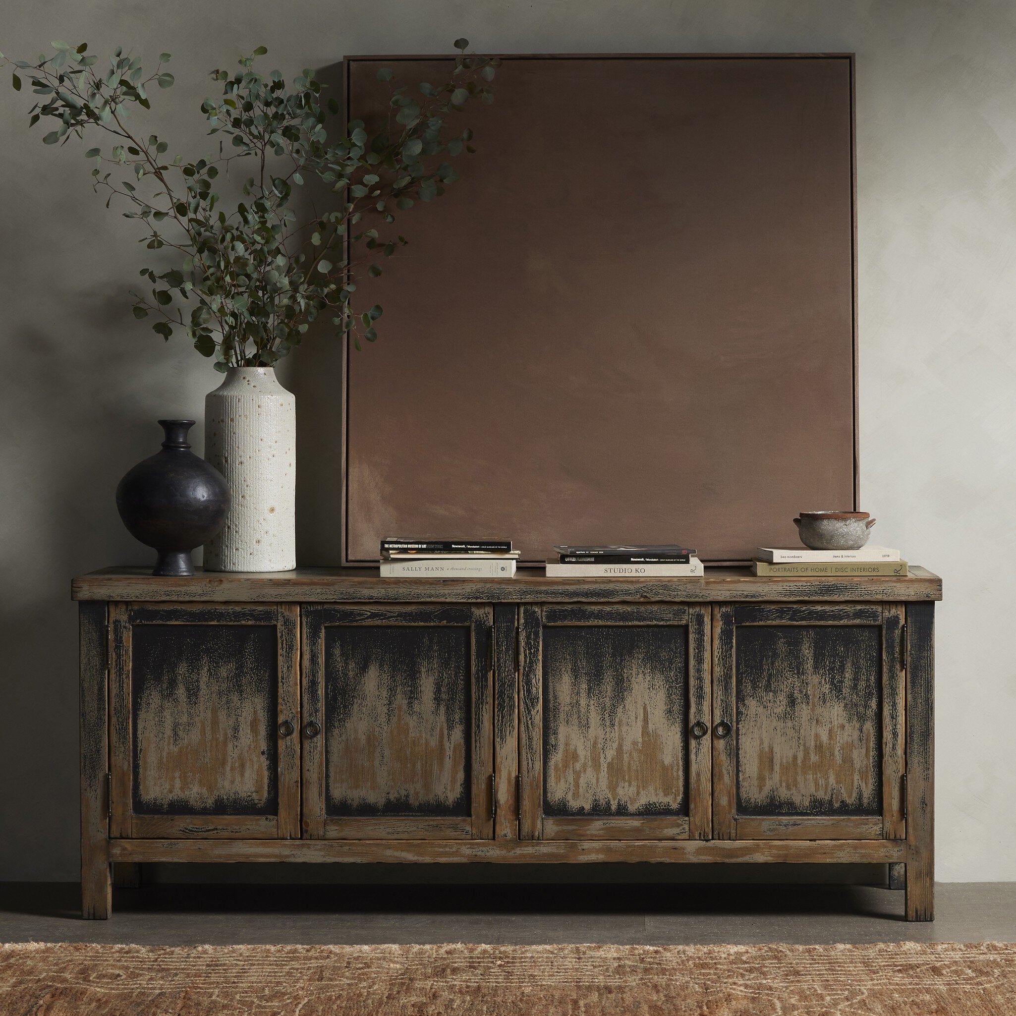 In The Quiet Earth by Melody Joy McMunn - Rustic Walnut Floater