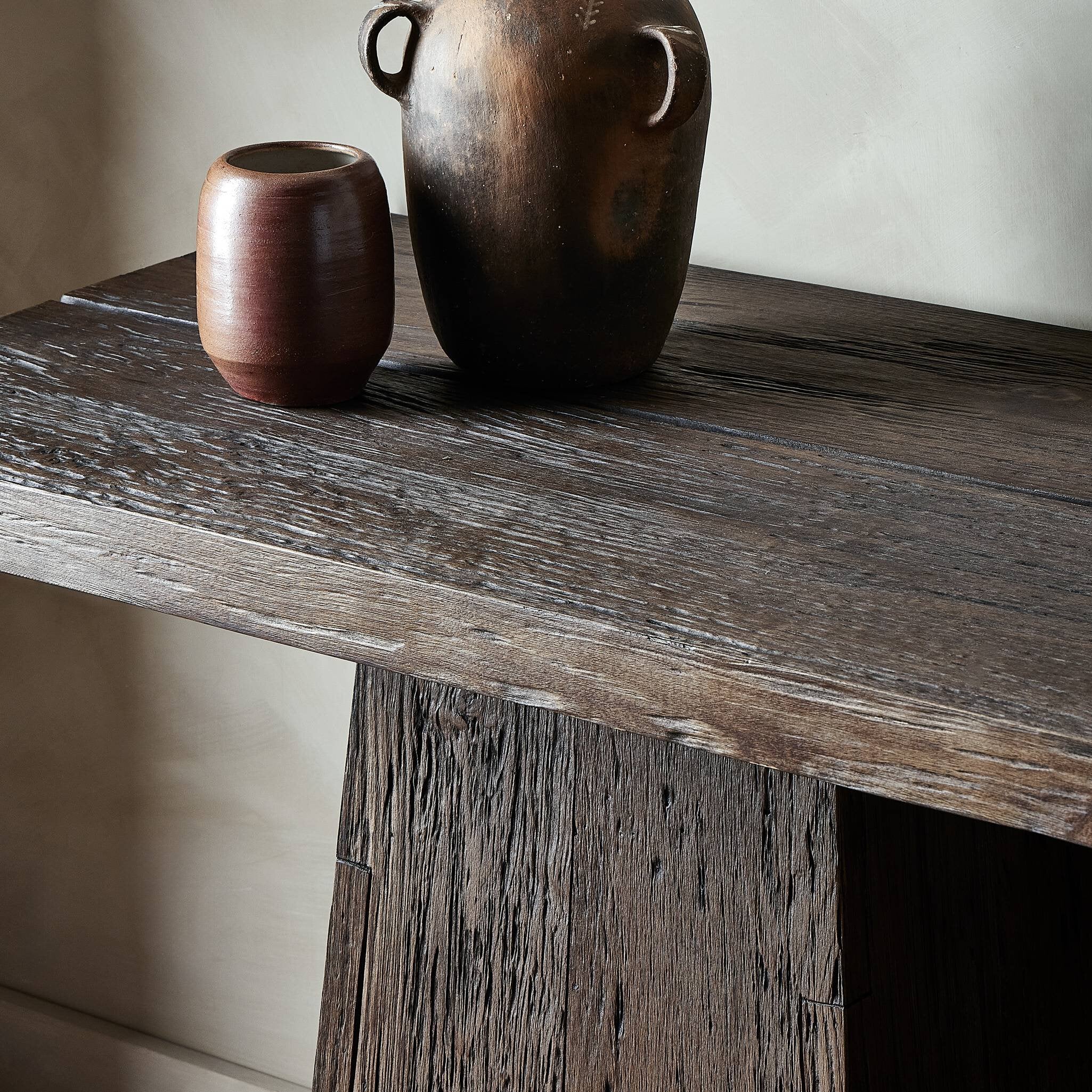 Atlas Console Table - Smoked Alder