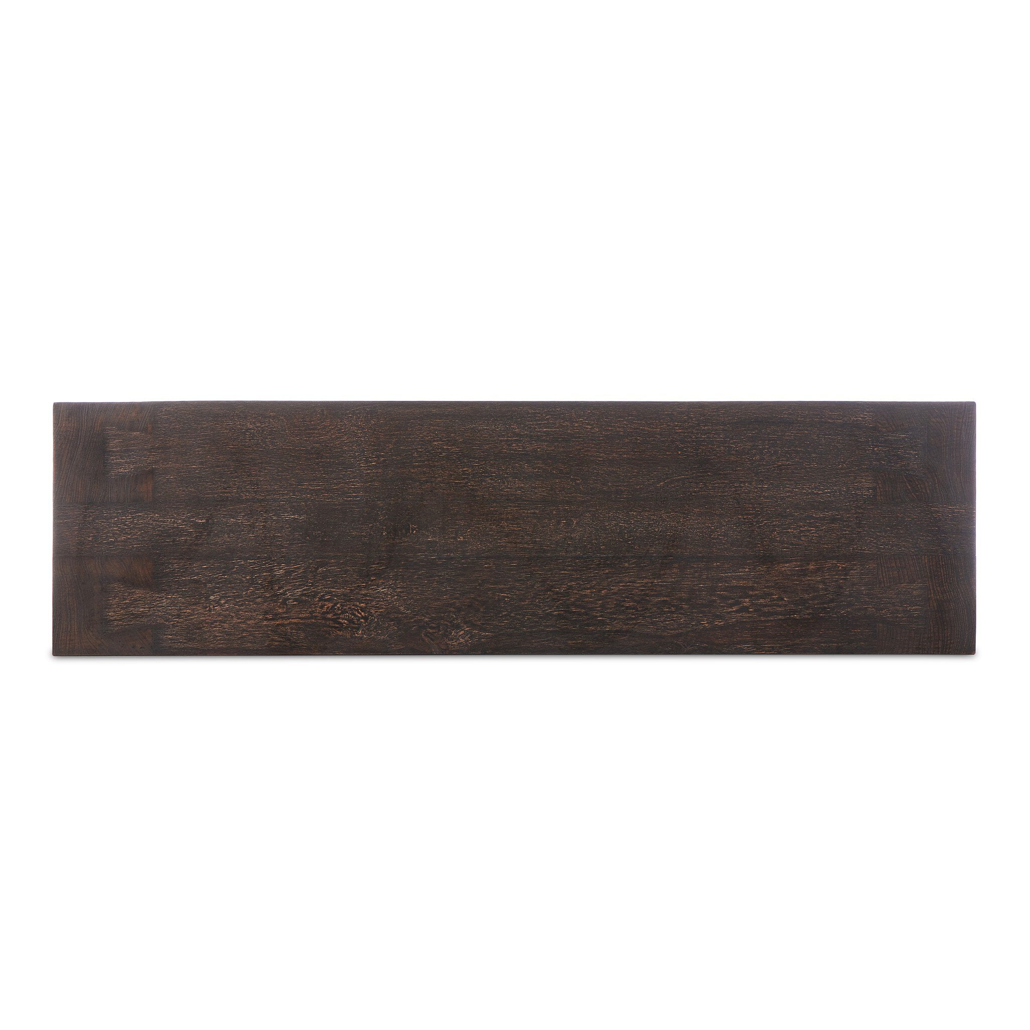Abaso Accent Bench - Ebony Rustic Wormwood Oak