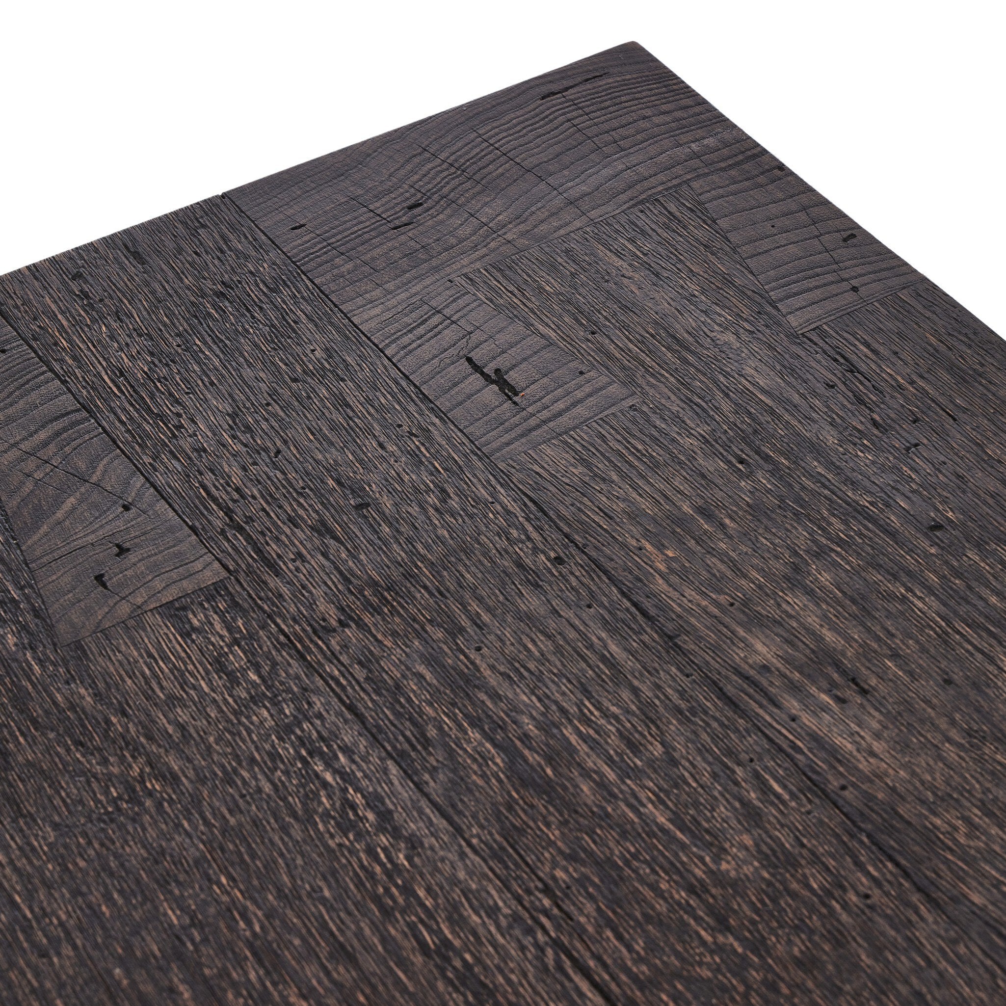 Abaso Accent Bench - Ebony Rustic Wormwood Oak