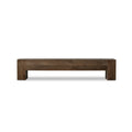 Abaso Large Accent Bench - Ebony Rustic Wormwood Oak