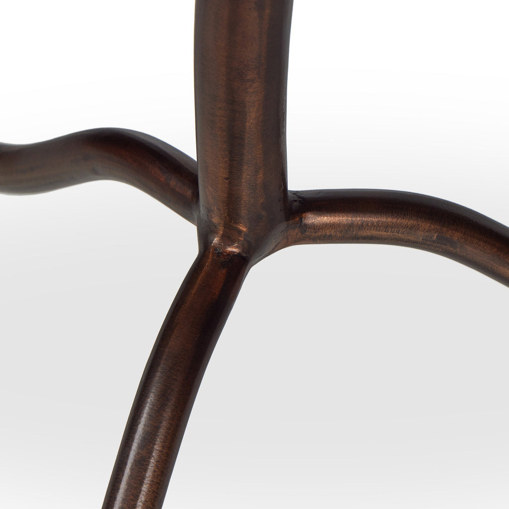 Sophie End Table - Veined White Marble