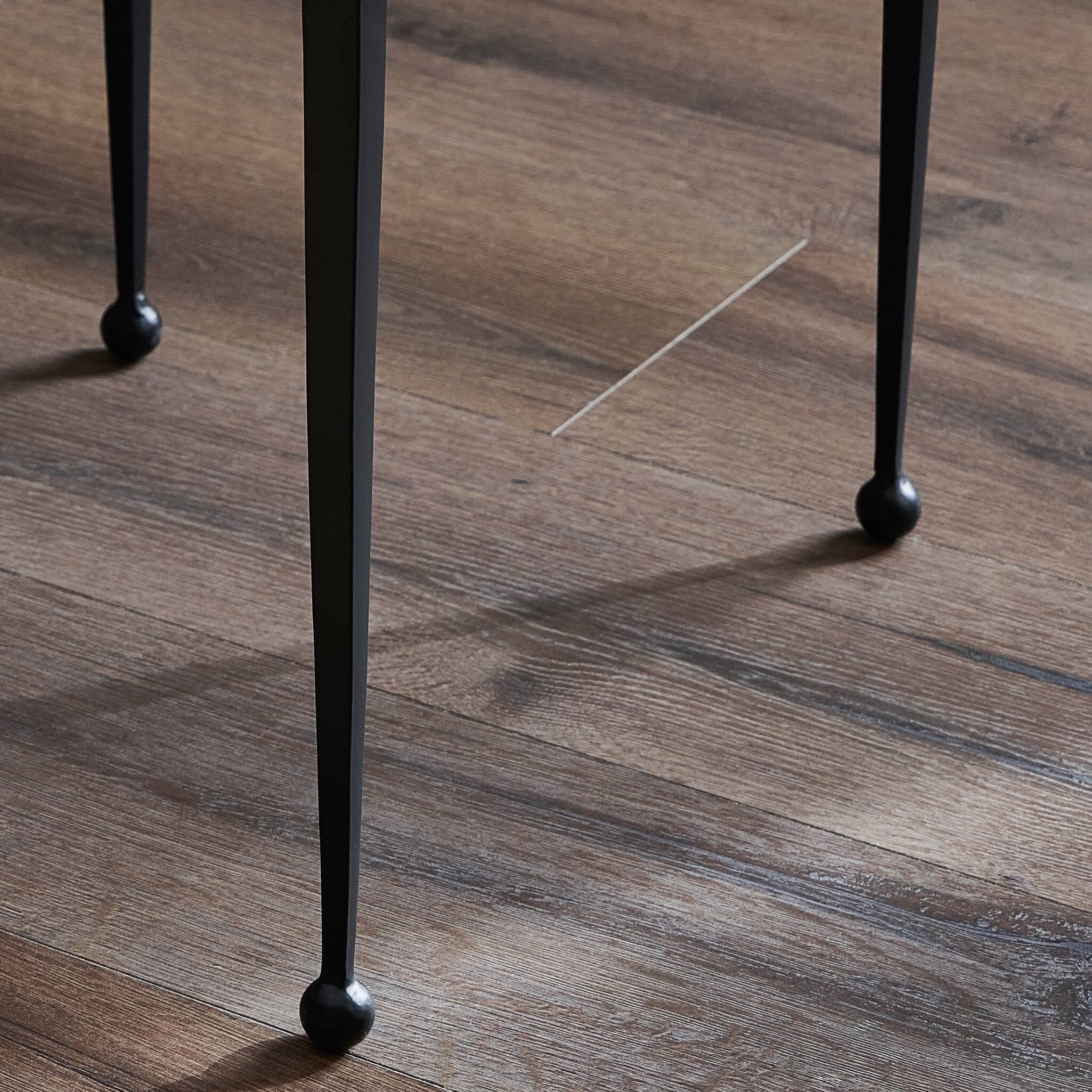 Dalston Nesting End Table Set - Smoked Black Cast Glass