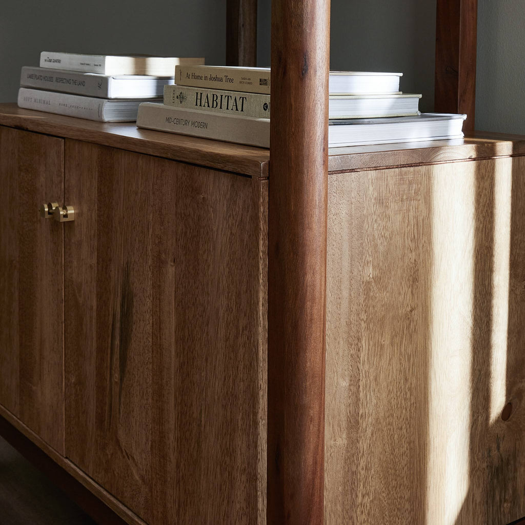 Reza Bookcase - Toasted Acacia